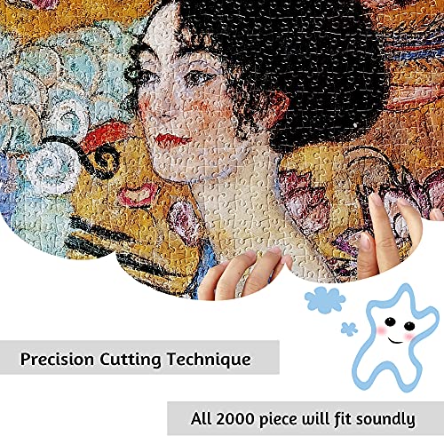 MISITU Puzzle 2000 Pieces for Adults Painting by Gustav Klimt Puzzles Family Intellectual Art Puzzles Game Toy Gift for Children - Image 3