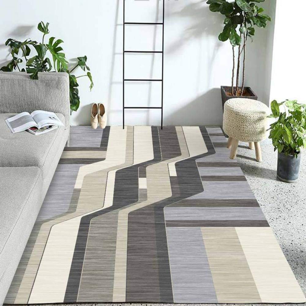Tapis antidérapant pour le salon fini les glissades tapis géométrique résistant 180x280