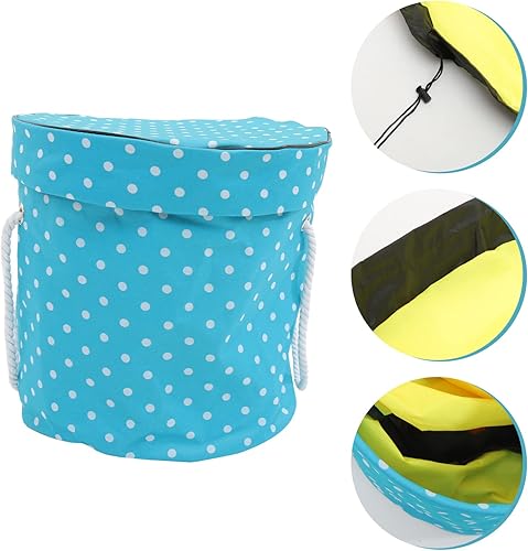 Miniatura 3 de Cabilock Cesta de almacenamiento de juguetes con alfombrilla de juego, soporte de ladrillos de construcción, organizador de almacenamiento de