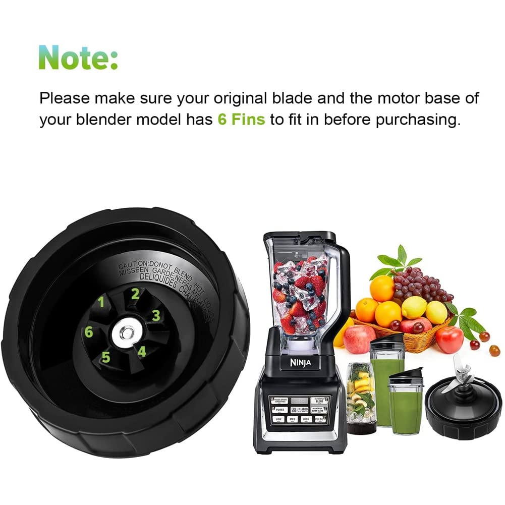6 Flossen Klinge für 1000W Auto-IQ BL480D BL480 BL480-70 BL480W-70 BL481-70 BL482-70