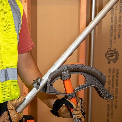 Miniatura 4 de Klein Tools 51604 Dobladora de conducto de hierro de montaje completo, EMT de 3/4 pulgadas y pedal de pie ancho rígido, símbolos de referencia y