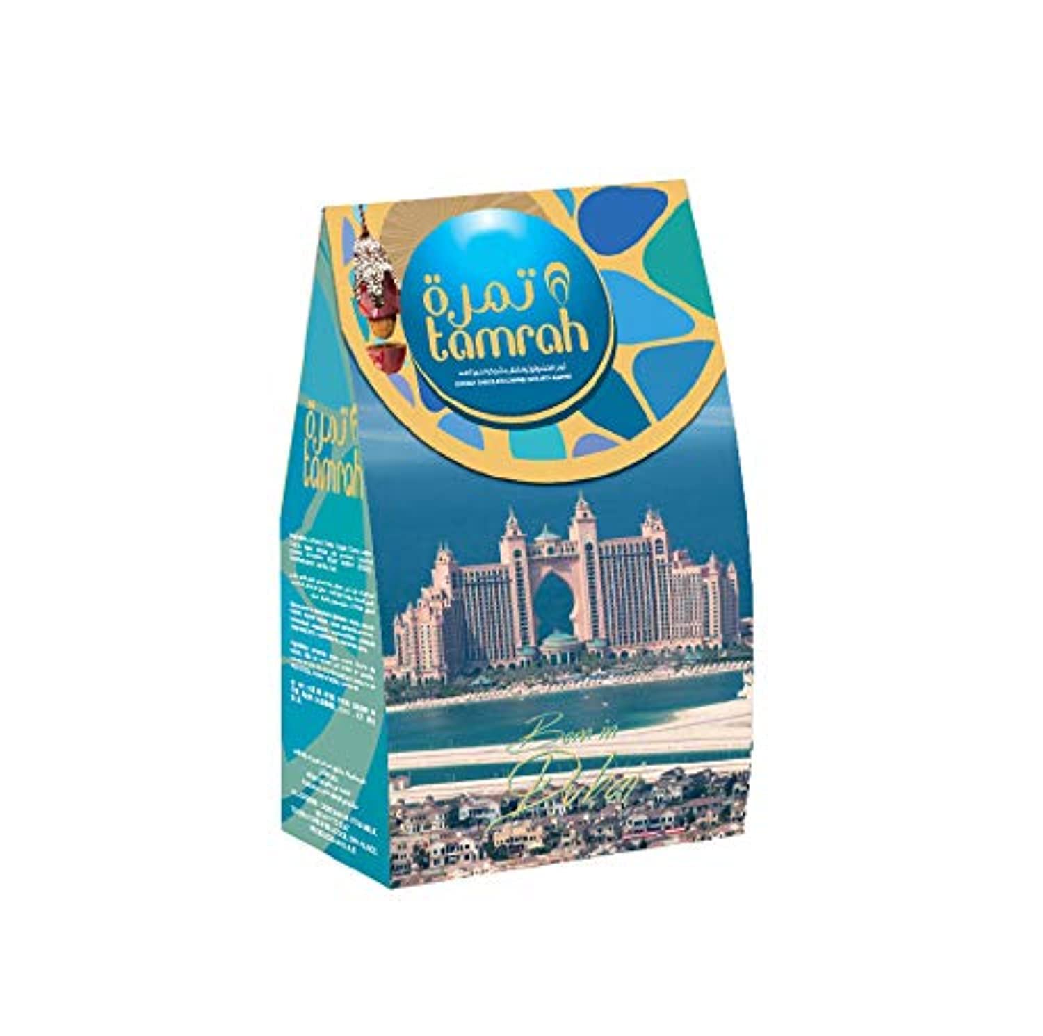 Tamrah Coconut Chocolate Souvenir Box, 250g | Indulgent Date & Chocolate Combo with Coconut-Covered Dates and Almond Filling | Perfect for Souvenirs, Giveaways & Gifting