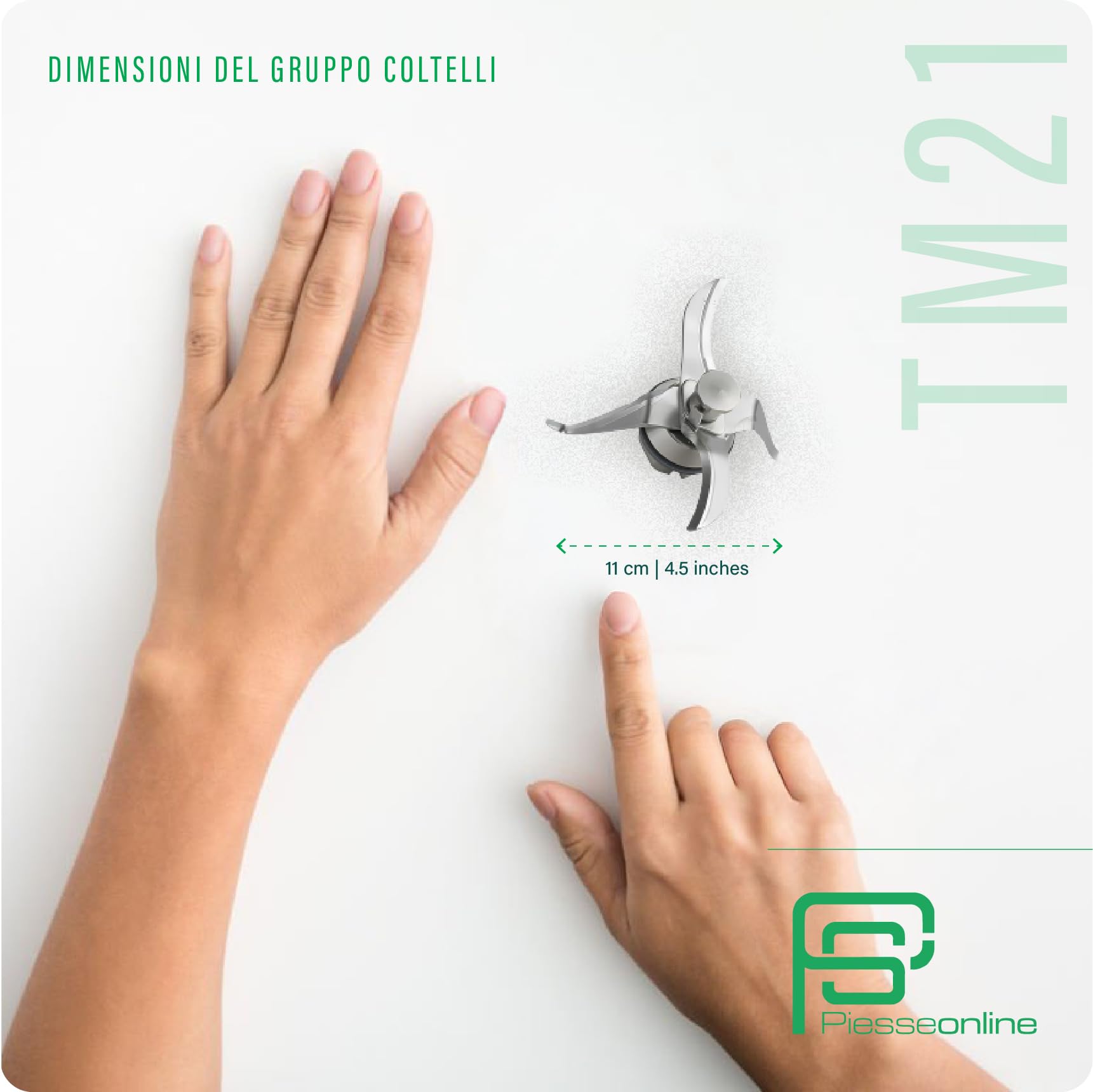 Grupo de Cuchillas Compatible con Bimby TM 21 - Material Acero - Cantidad 1