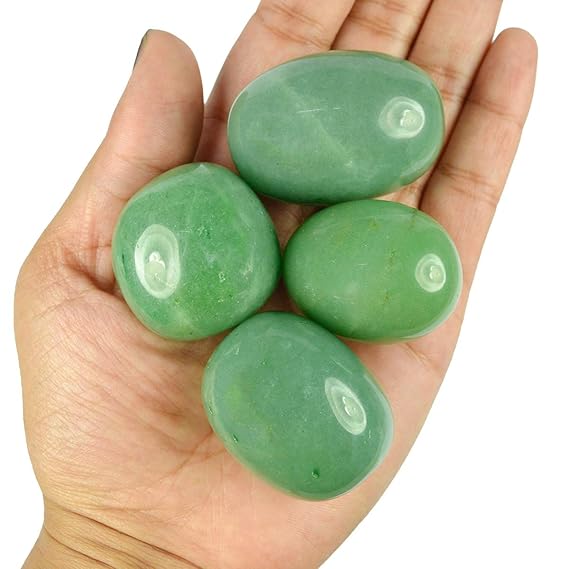 Reiki Crystal Products Natural Green Jade Tumble Stone Raw Rough Stones for Reiki Healing and Crystal Healing Tumbled Stones Pack of 100 Gram Approx