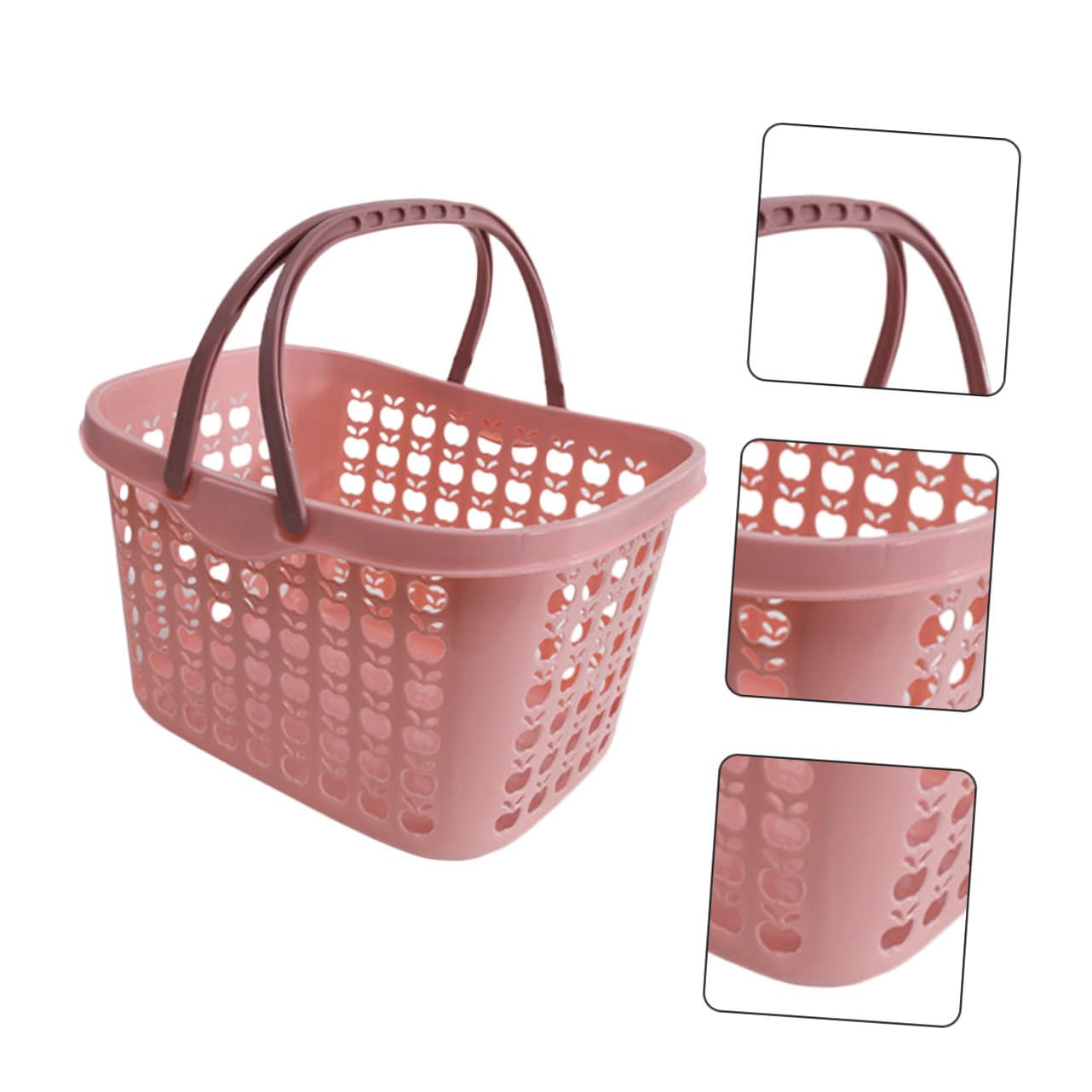 Artibetter Cesto la Spesa in Plastica Manico Ergonomico, Cesto Elegante per Frutta e Verdura, Pratico e Resistente, per Uso Indoor e Raccolta Alimenti