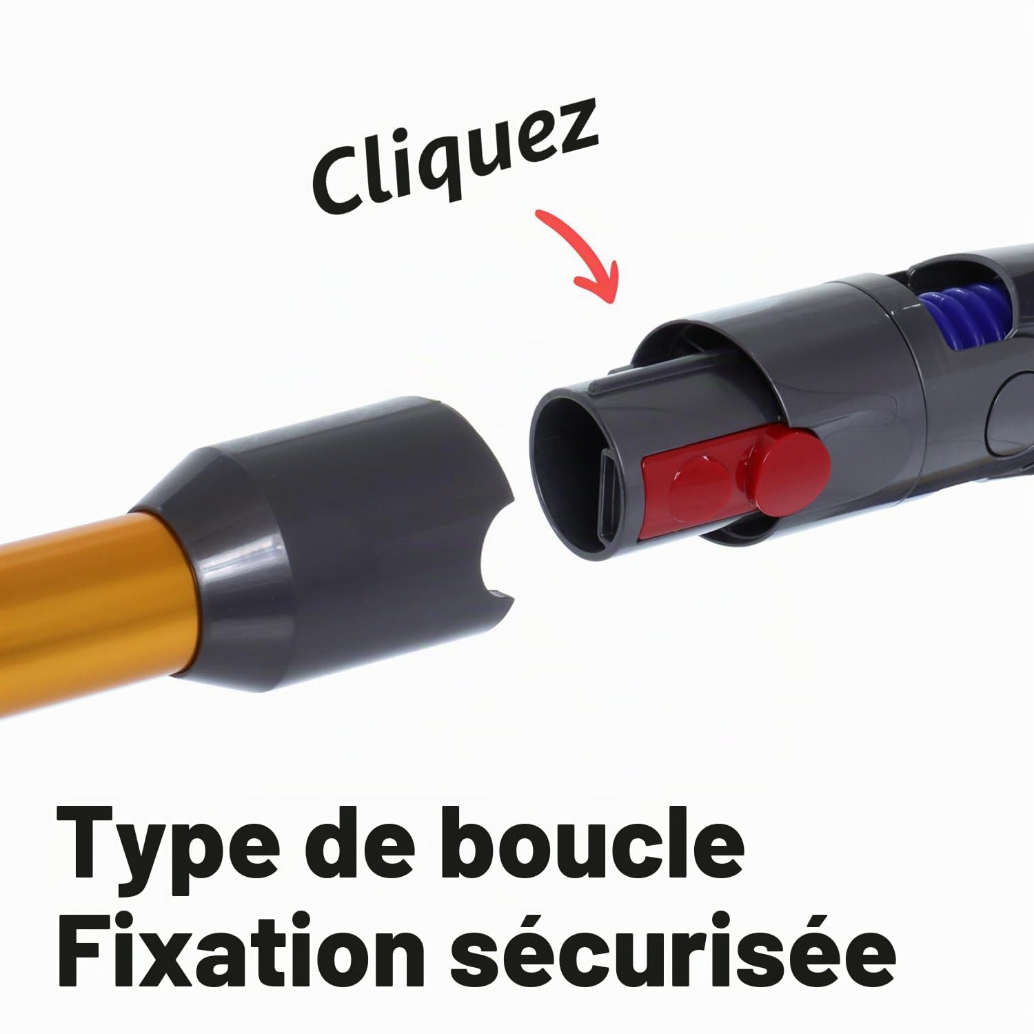 971518-10 Tube d'extension doré pour aspirateur Dyson V12 Detect Slim Series