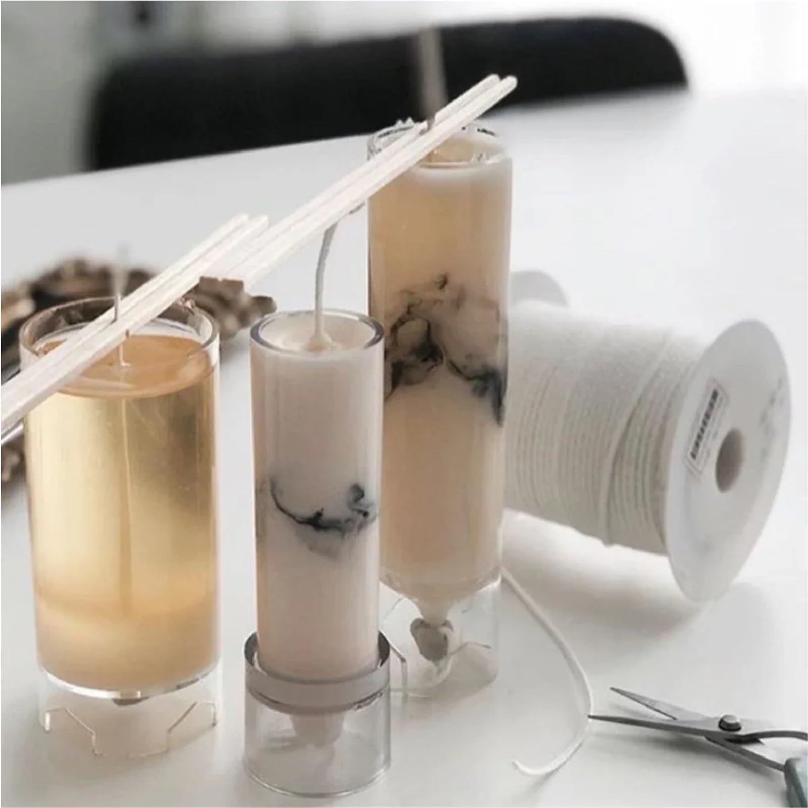 Kerzendocht EIN Kerzenkerndraht, Rauchfrei, Aromatherapie, DIY-Docht, Selbstgemacht, Zylindrisches Geschenk, Baumwollfaden Ohne Wachs