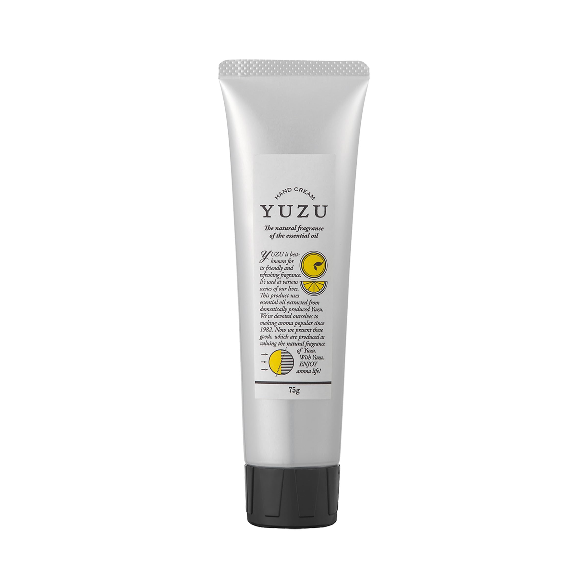 YUZU Hand Cream Produced in Kochi Prefecture, 2.6 oz (75 g), Daily Aroma Japan, Yuzu, Yuzu, Citrus, Made in Japan, Moisturizing, Hand Care, Gift, Present