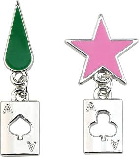 Hisoka Earrings -stainless steel Star and Teardrop Anime Stud Earrings Women Anime Men Earring Jewelry Gift Accessories