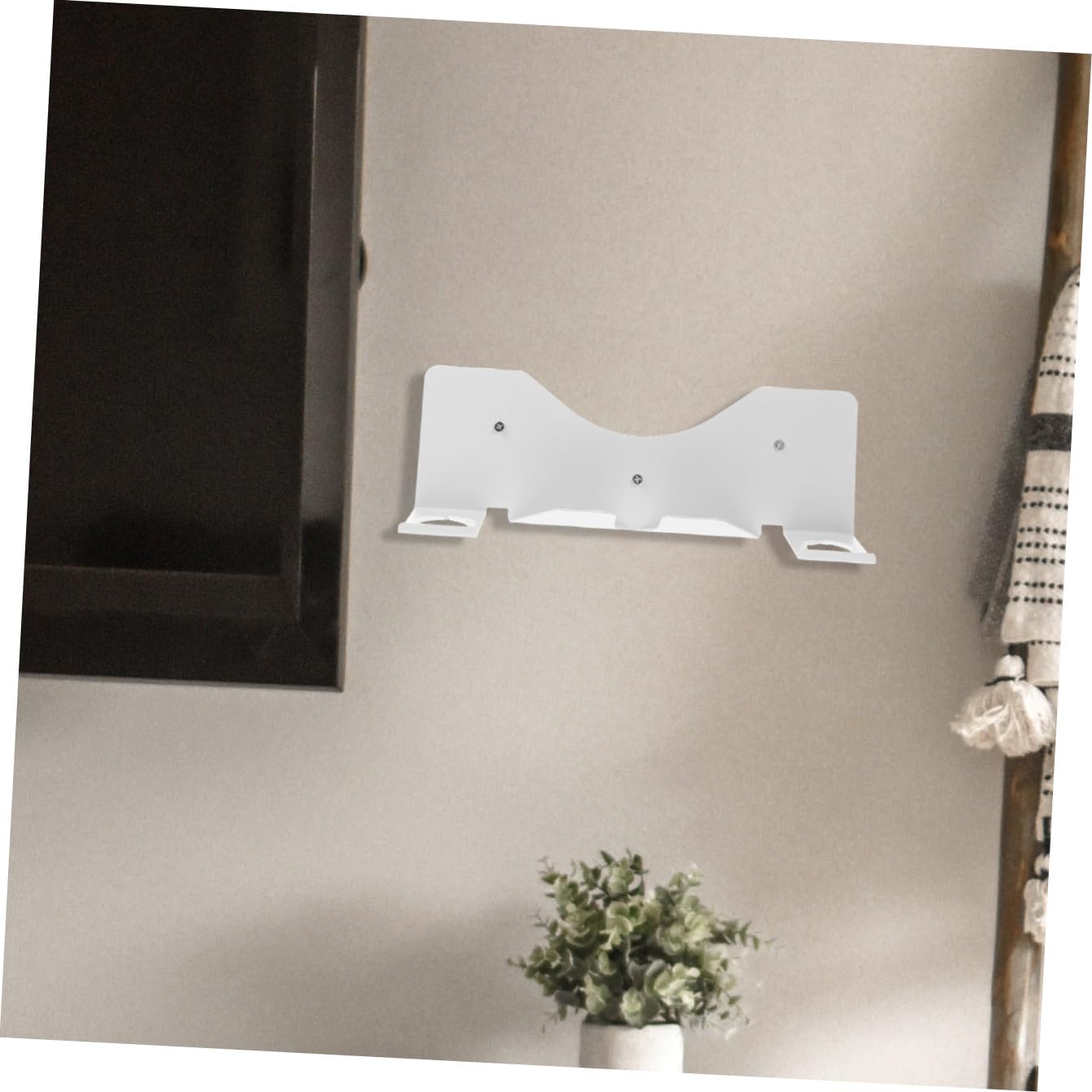 HOMSFOU Supporto da Parete in Ferro Bianco per Visore Vr Portatile senza Sbavature, per Organizzare Headset e Controller in Vita Quotidiana