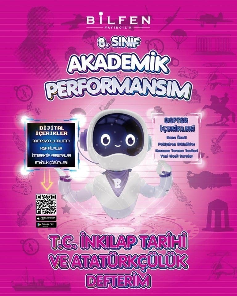 8. Sınıf İnkılap Tarihi ve Atatürkçülük Akademik Performansım Defterim