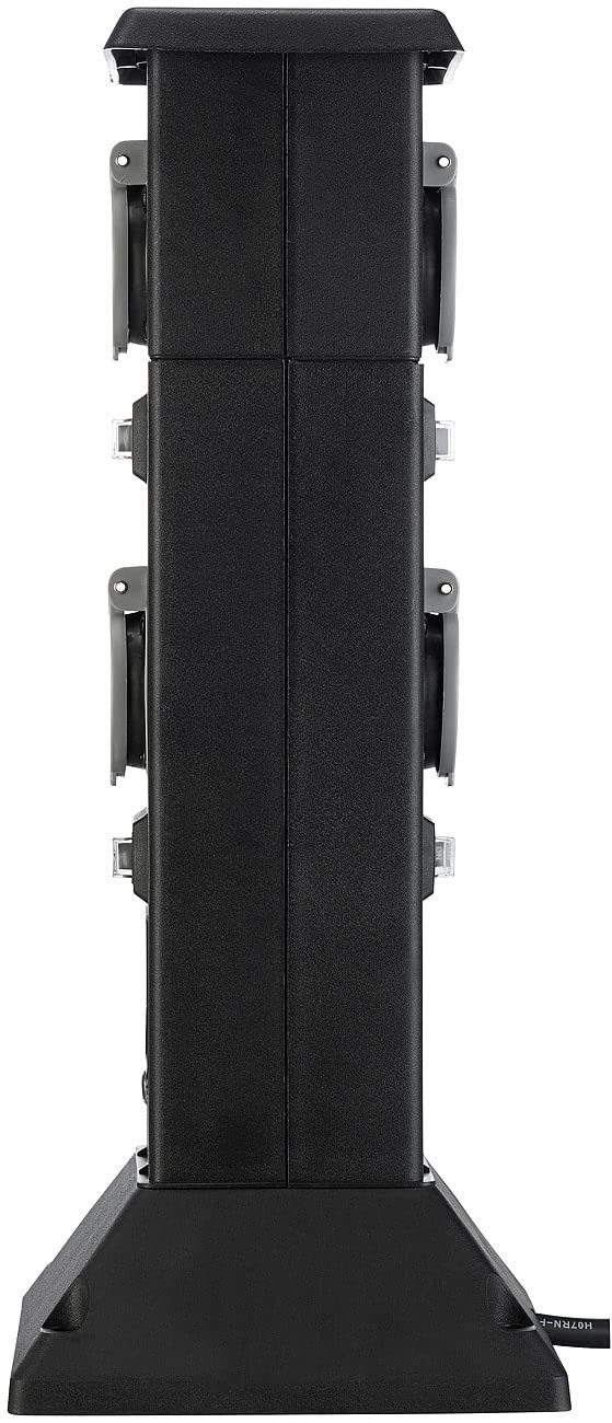 Multiprise colonne de jardin connectée et intelligente avec 4 prises et commandes vocales [Royal Gardineer]