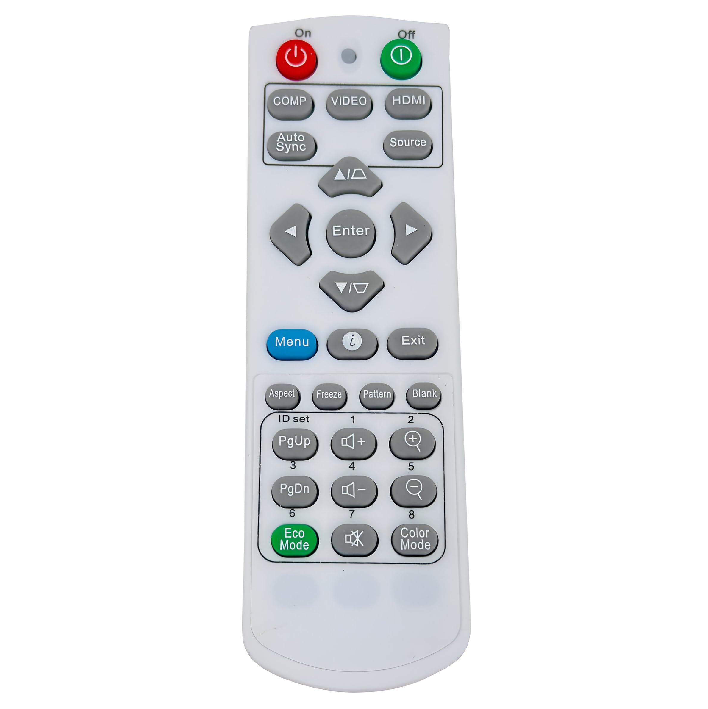 Replacement Video Projector Remote Control for ViewSonic PJD7400w PJD7400 PJD7382 PJD7383 PJD7383i PG800W PJD7831HDL PJD7836HDL PRO7827H