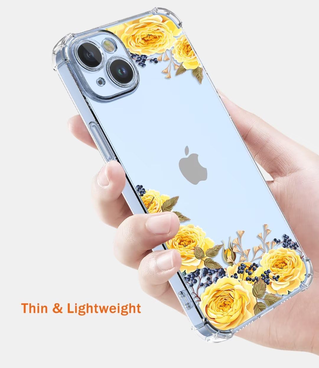 ATISIJIE Case For Huawei P40, Painting Floral Pattern Clear Case Shockproof Bumper Girl Women Phone Cover Case-A46 - View #8
