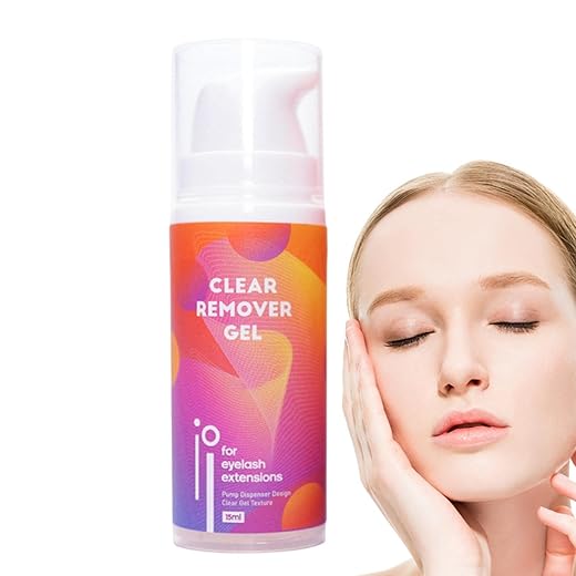 Rianpesn Removedor de extensión de pestañas - Removedor de Pegamento para pestañas postizas - Limpieza de pestañas Fórmula Suave con Aroma a Lirio de 69 Segundos para Viajes de Negocios, Uso Diario