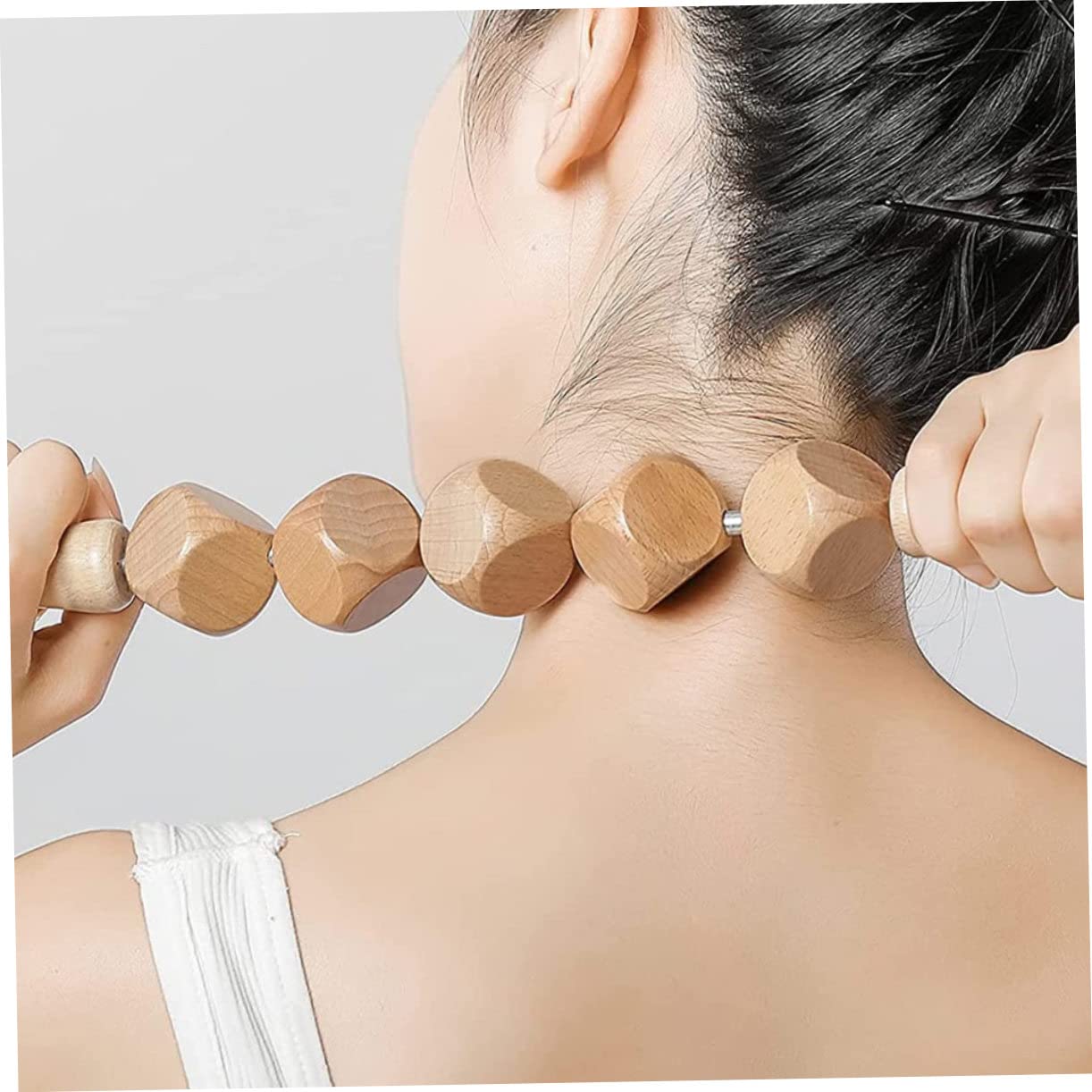 Anneome Rodillos de Madera para La Espalda 2 Unidades Palos de Masaje Abdominal Masajeadores Que Preservan La Salud Herramientas de Fitness Compactos para Un Fácil Almacenamiento