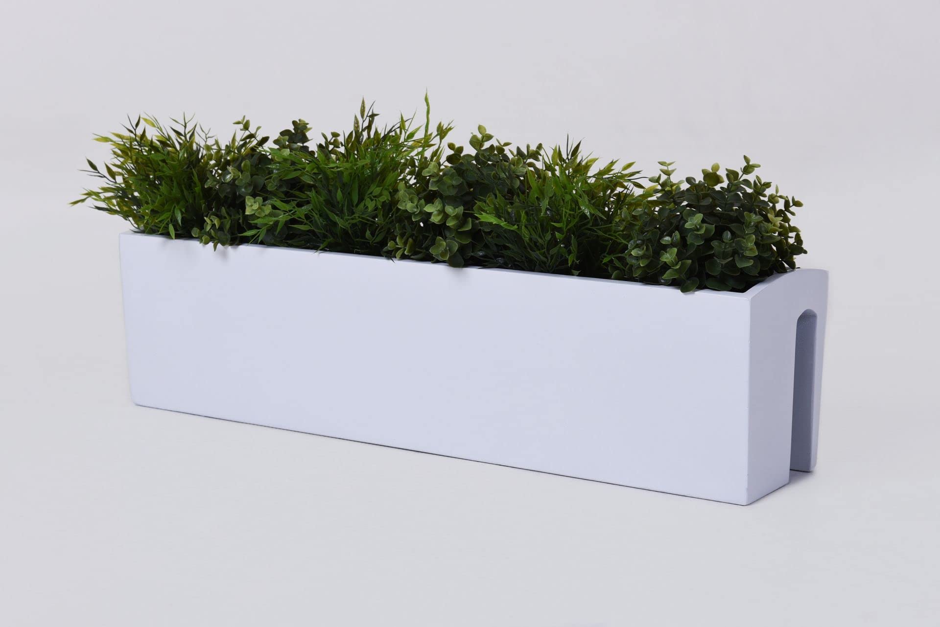 VIVANNO Balkonkasten Blumenkasten Fiberglas BALKONA Classic (22x80x19 cm,  Wei Matt) : Amazon.de: Garten