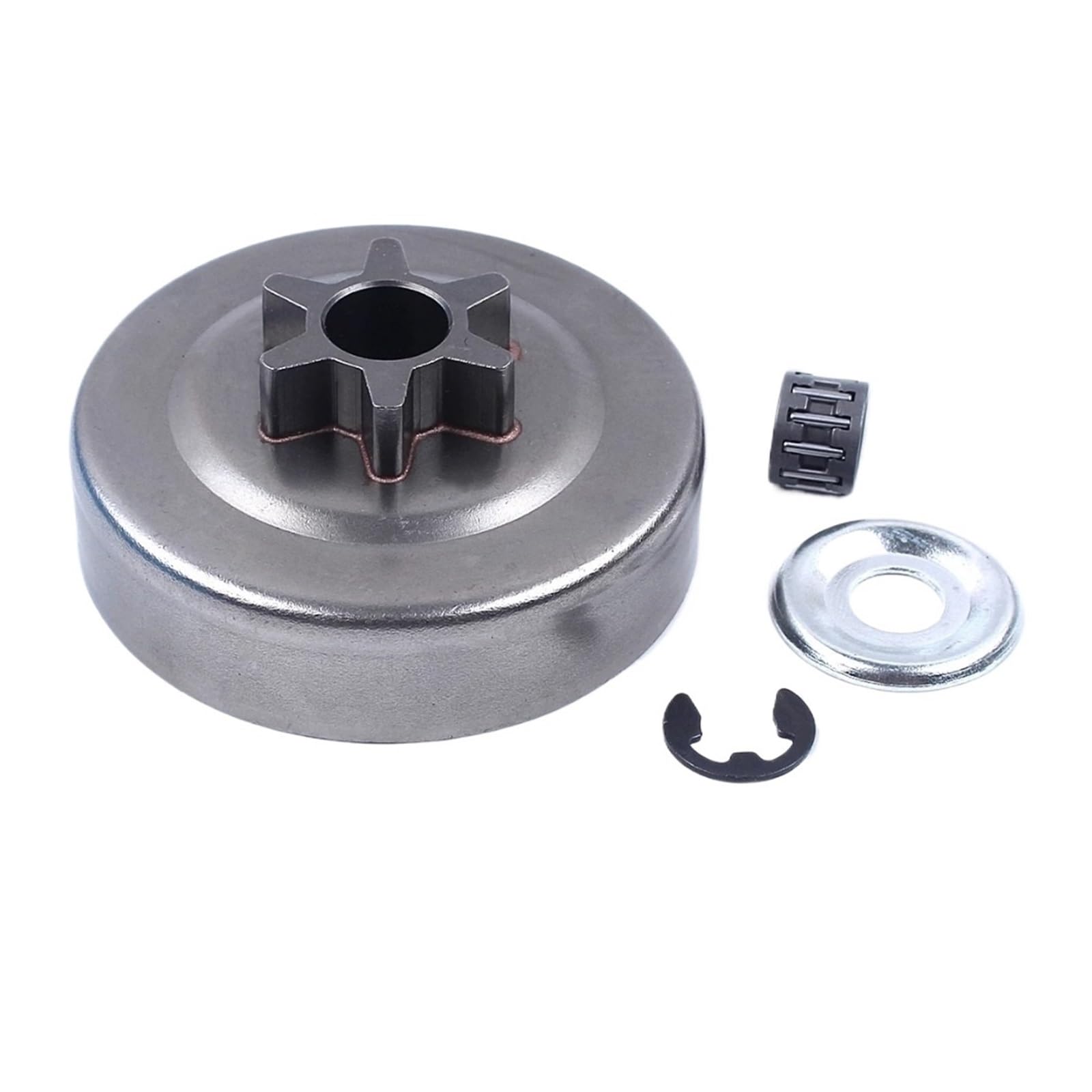 Pignon tambour embrayage MS210 MS230 MS250 021 023 025 kit rondelles chaine pas 3/8 6T