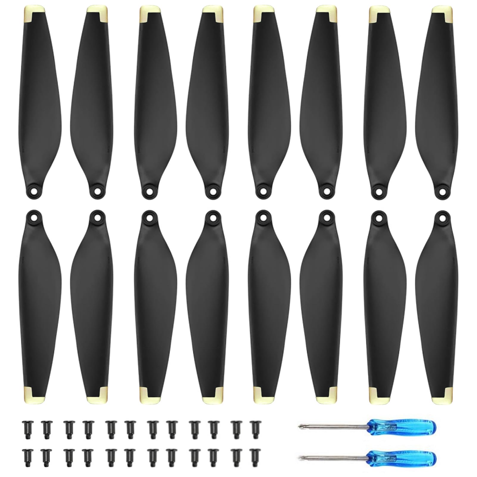 Bocguy 16 Pcs Drone Mavic Mini Hélices, modelo 4726 Hélices para Mavic Mini Accesorios Reemplazo de Drones con 24 Tornillos & 2 Destornillador, Bajo Ruido & Estable (Plata) — view 15