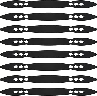 8 Pcs Rubber Straps for Knee Pads Black Replacement Straps for Knee Pads Heavy Duty Elastic Bands for Work Gardening Construction Sports