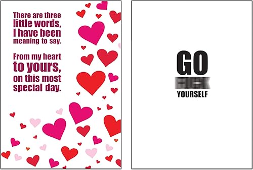 Go F Yourself: Secret Scrooge Mean Tarjeta de felicitación - Perfecto para esa persona especial en tu vida que simplemente no puedes soportar más