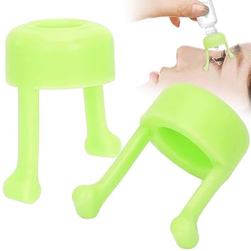 Portable eye drop bottles Auxiliary stand, 2-part Portable eye drop tools Aid Applicator Practical holder for eye ointments and eye drop bottlesgreen