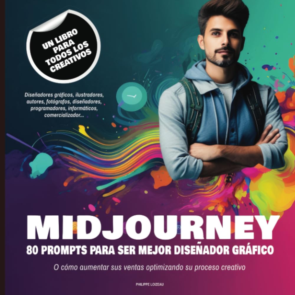 MIDJOURNEY: 80 prompts para ser mejor diseñador gráfico (para todos los creativos, ilustradores, fotógrafos, autores - o cómo aumentar sus ventas ... folletos, envases, logotipos, ilustraciones