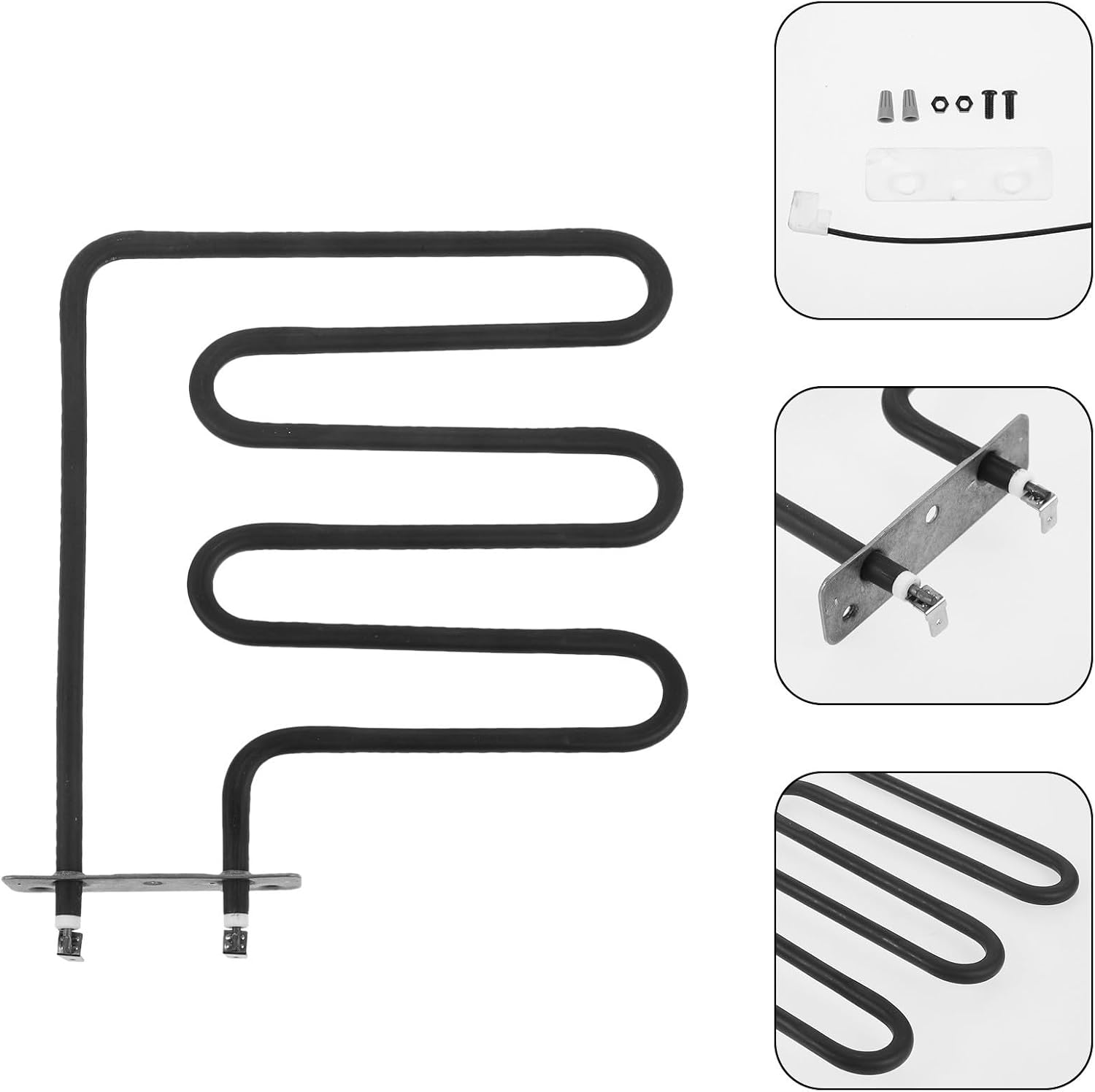 Electric Smoker Heating Element Replacement 1200w 120v with Multifunctional Design for Home Use Sturdy Stainless Steel and Plastic Construction