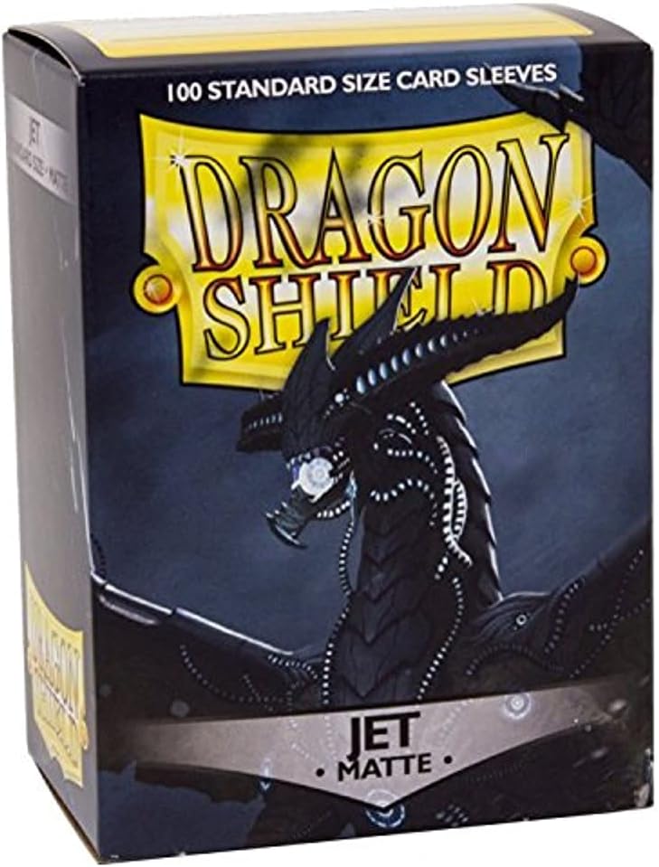Arcane Tinmen ATM11024 DP Dragon Shield Card Sleeves44; Matte Jet - 100 Count