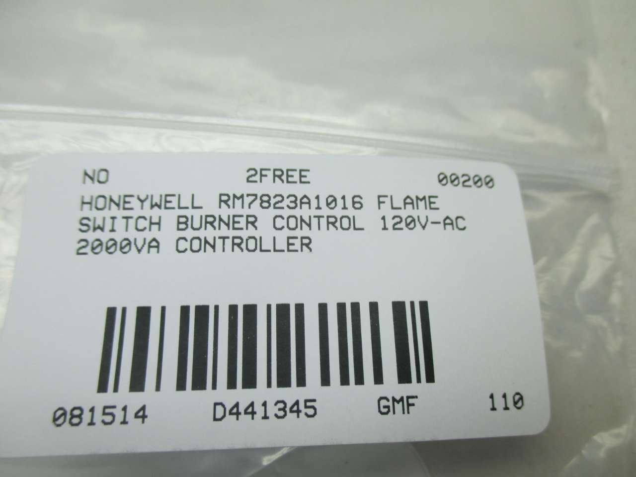 Honeywell, Inc. Ec7823; Rm7823 Flame Switch: Electronic Component 
