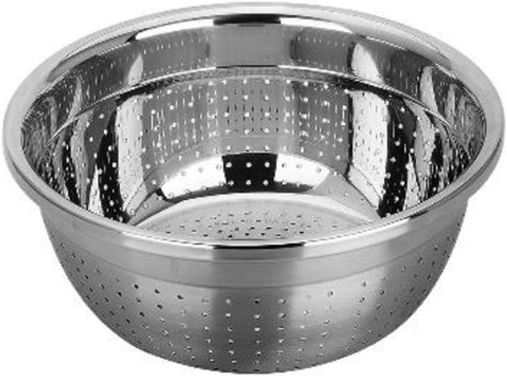 Stainless Steel 5Quart Colander Metal Pasta Strainer Large Strainer