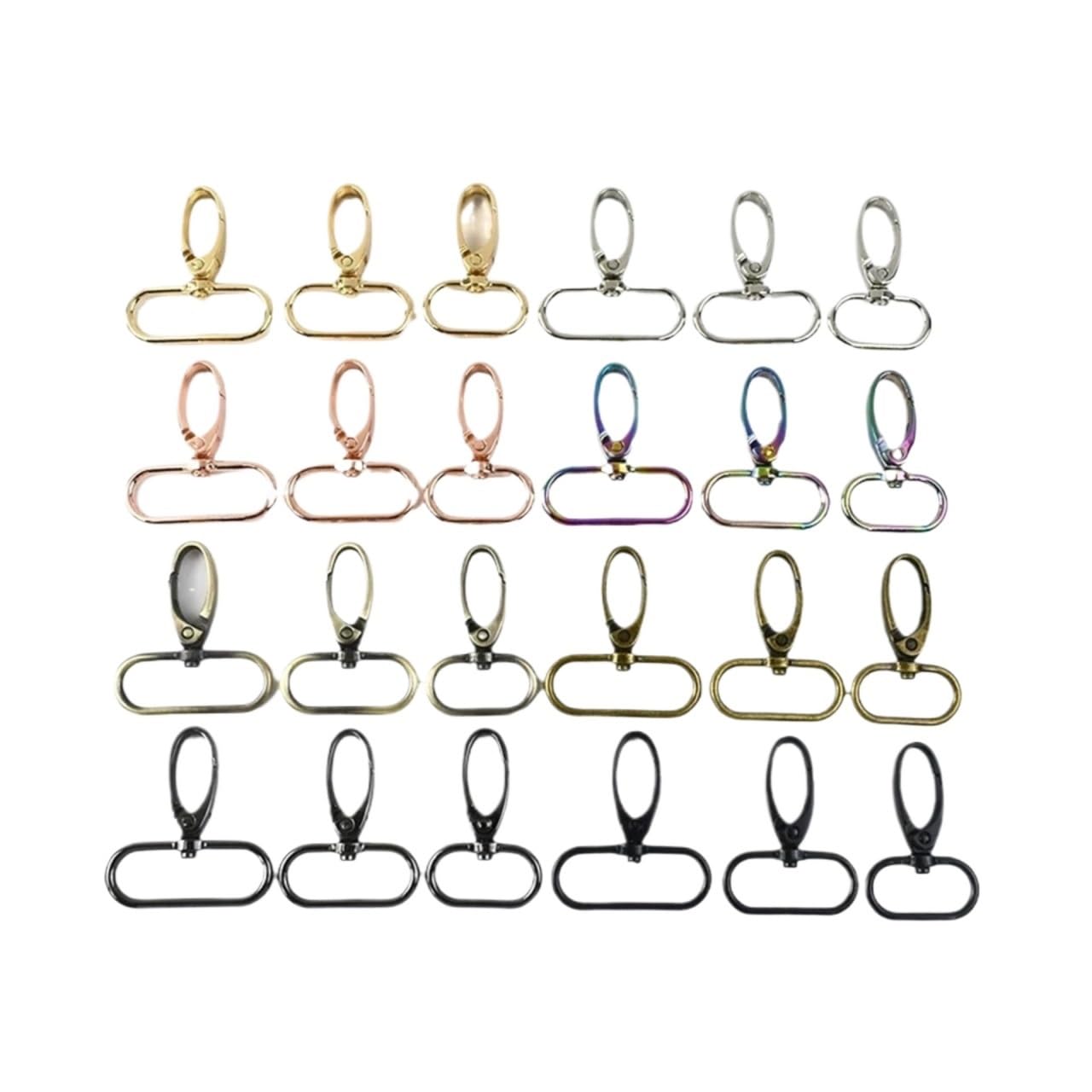 Lobster Clasps, Carabiners, Bag Straps, Dog Collars, Swivel Trigger Clips, Keychains(Bronze,16mm)