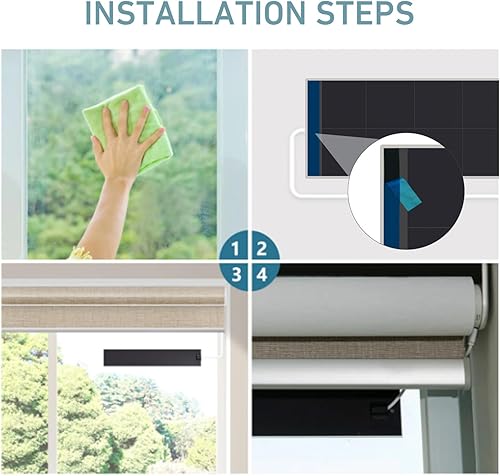 Miniatura 7 de Cargador de panel solar USB-C de 5 V y 5 W para persianas motorizadas, cargador solar resistente a la intemperie compatible con motores ciegos,