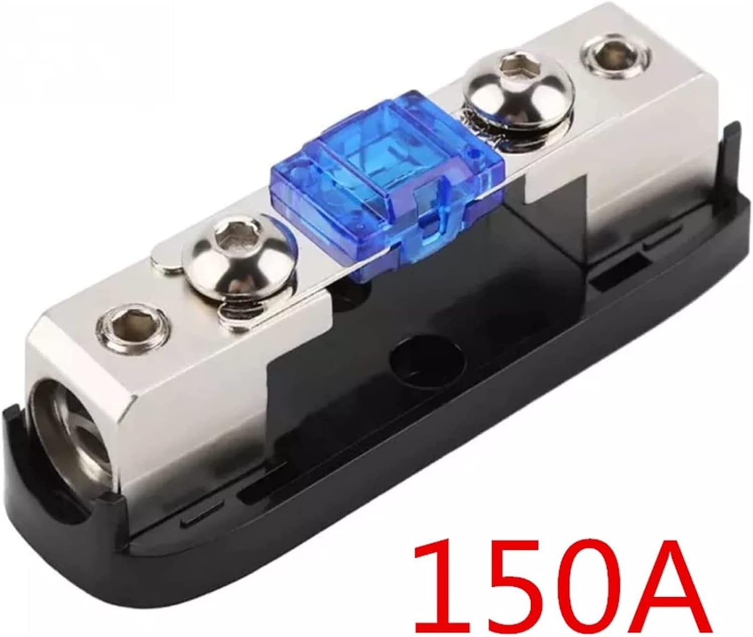 Car Audio Fuse Power Fuse Holder Stereo Audio Single Way AGU Fuse Holder Power Distribution Block Fusebox Car Fuse (Color : 150A)