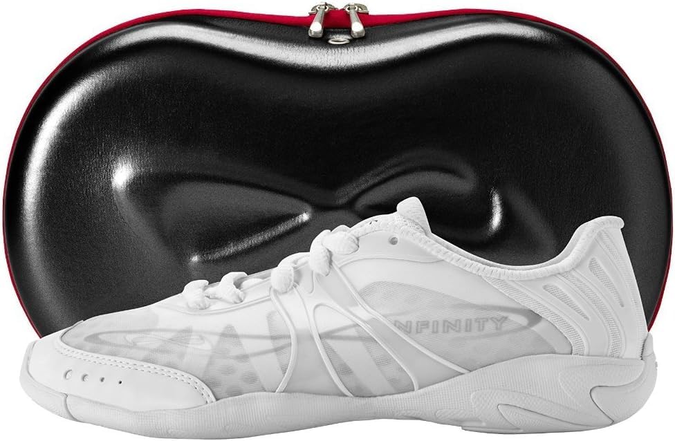 Nfinity Vengeance White Cheer Shoes for Women – High-Performance Indoor Gym Sneakers for Cheerleading, Dance, and Sports Training – Lightweight and Durable for Competition