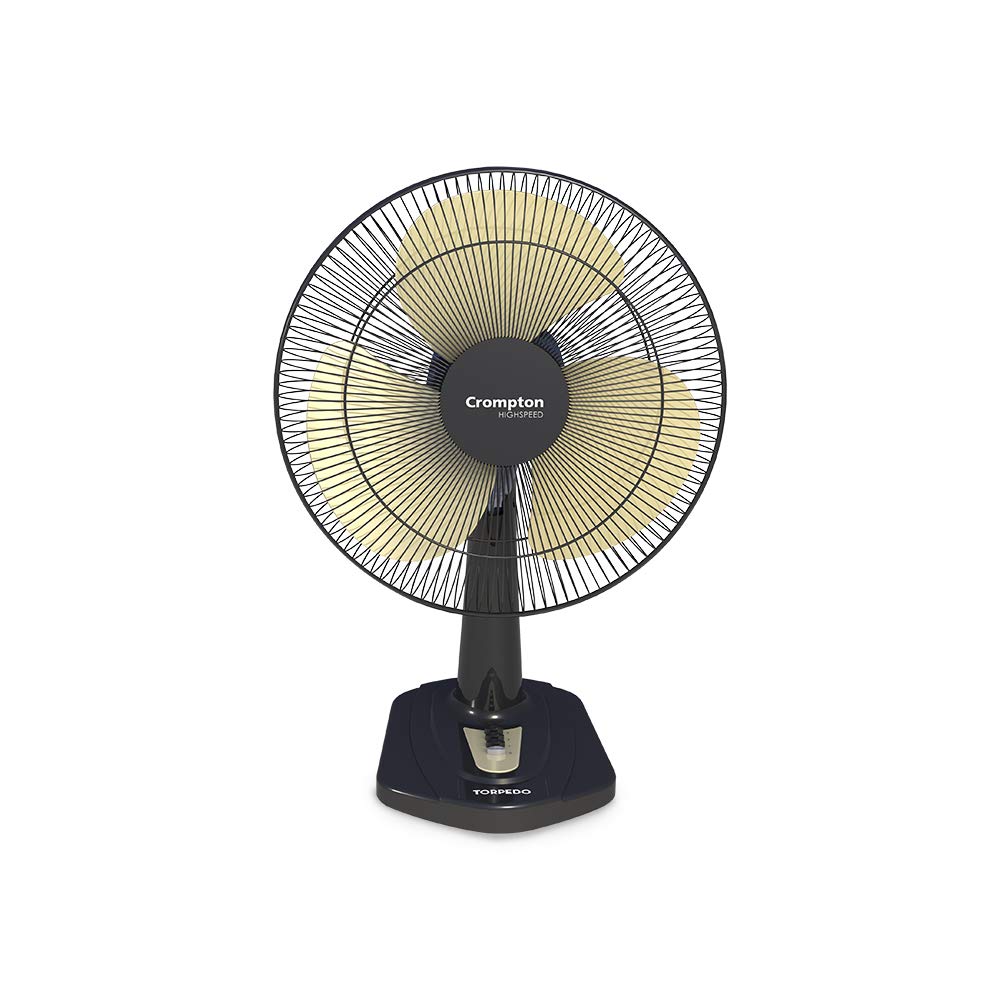 Crompton HighSpeed Torpedo 400-MM Table Fan (Black Yellow) (B08QFLTJ1S) Amazon Price History, Amazon Price Tracker