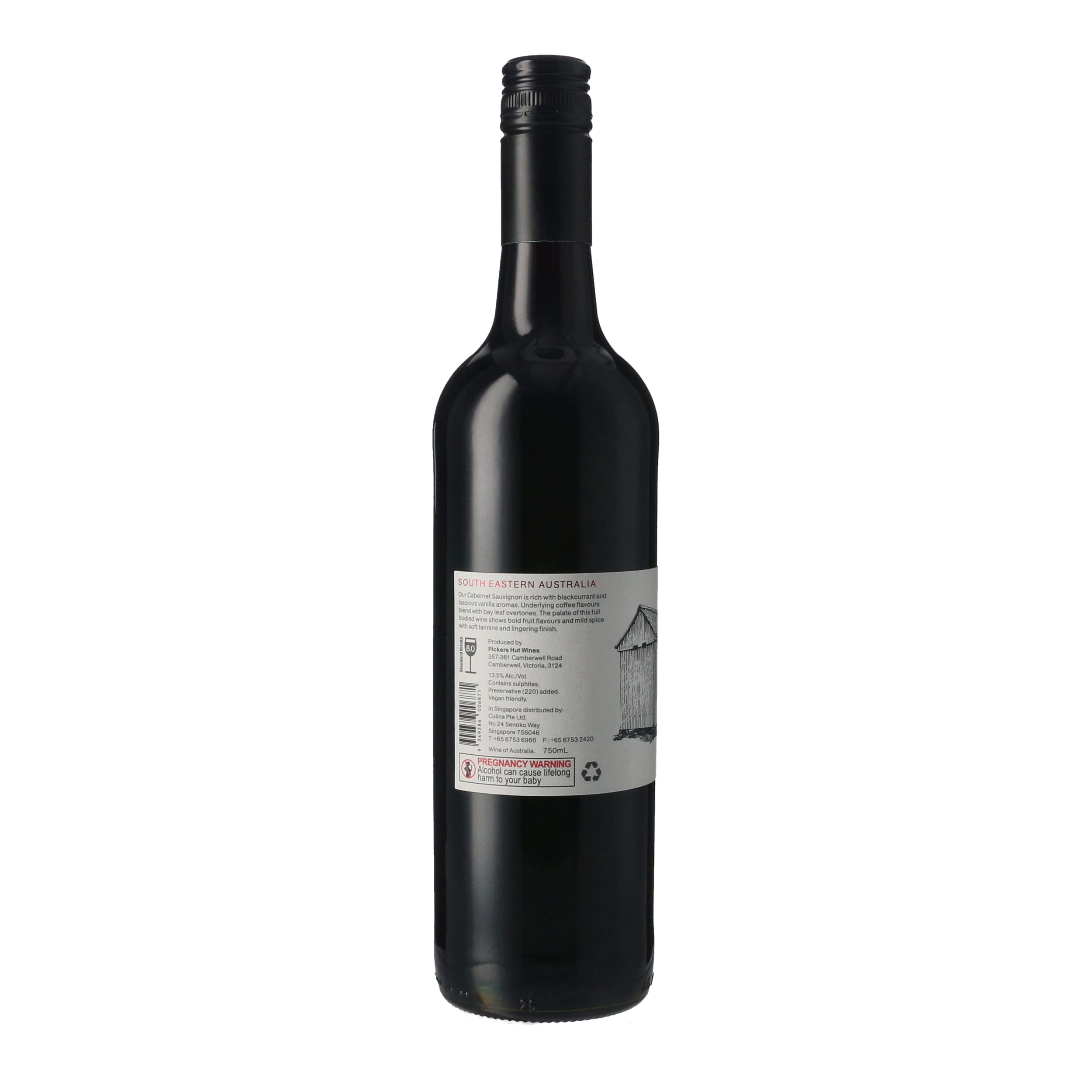 Pickers Hut Cabernet Sauvignon, Red Wine, 750ml : Amazon.sg: Grocery