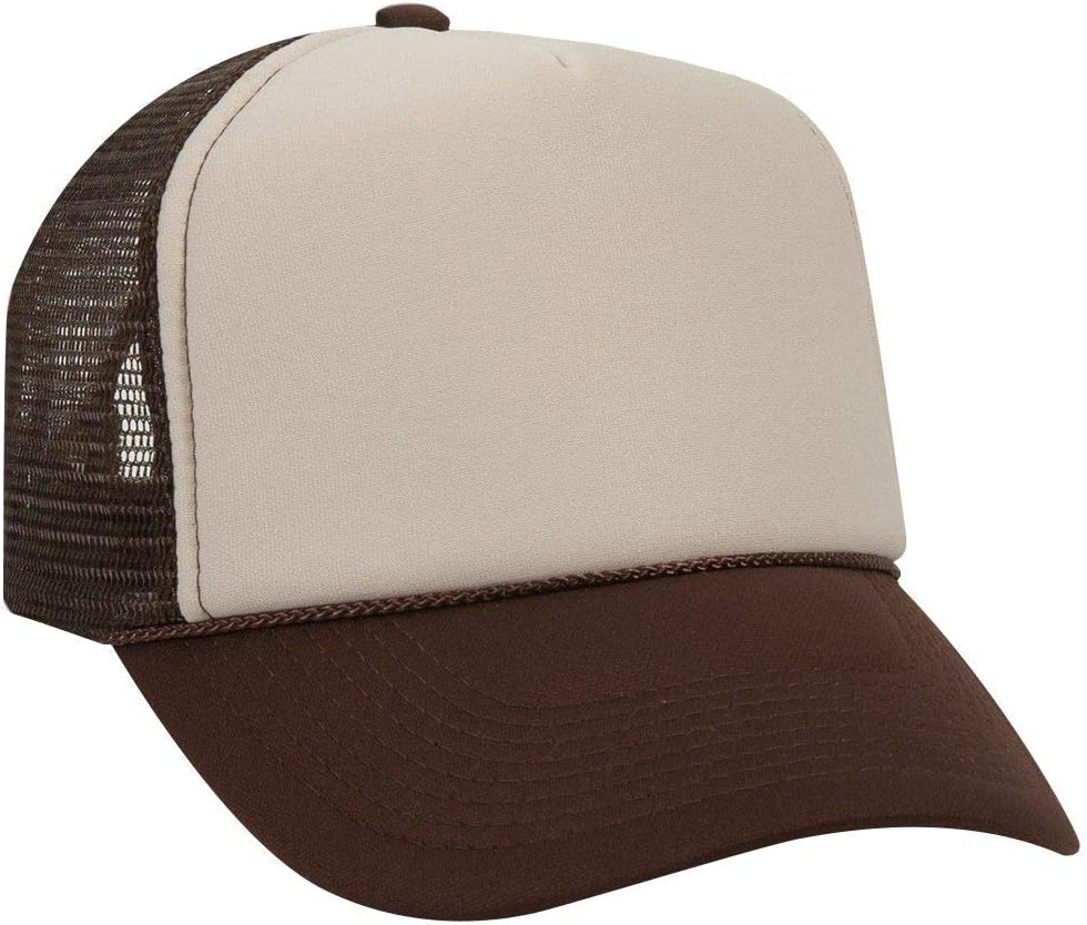 OTTO Polyester Foam Front 5 Panel Pro Style Mesh Back Trucker Hat