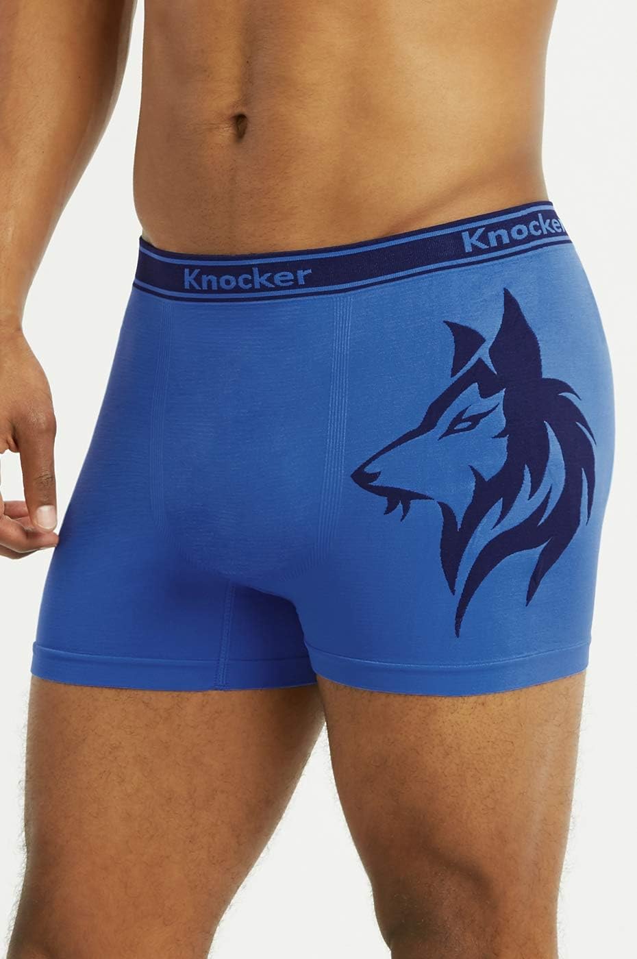 Knocker 6 pk Men`s Seamless Athletic Compression Boxer Briefs Underwear One Size - Image 3