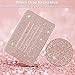 iPad 9th/8th/7th Generation Case, iPad 10.2 Case, Glitter Sparkly [5 Magnetic Stand + Pencil Holder + Auto Wake/Sleep] Premium PU Leather Full Body Protective Folio Cover, Rose Gold