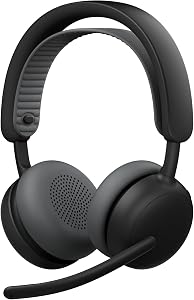 Logitech Zone Wireless 2 ES - Noise-Canceling Wireless Headset with Adaptive Hybrid ANC, Bluetooth, Black