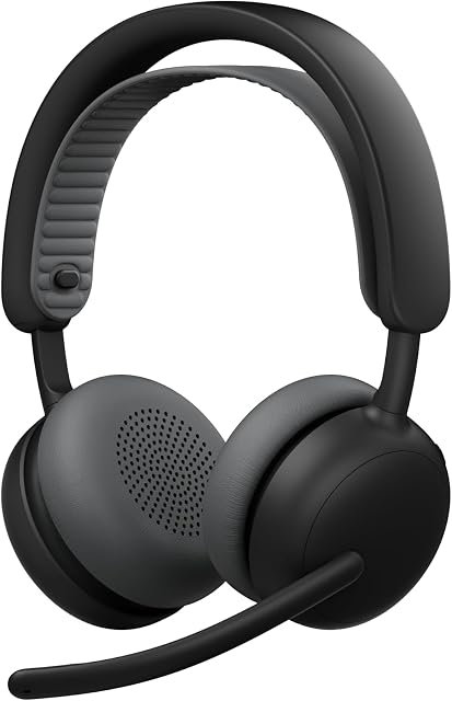 Logitech Zone sans fil 2 ES - Casque sans fil parance-bruit avec hybride adaptatif ANC, Bluetooth, noir