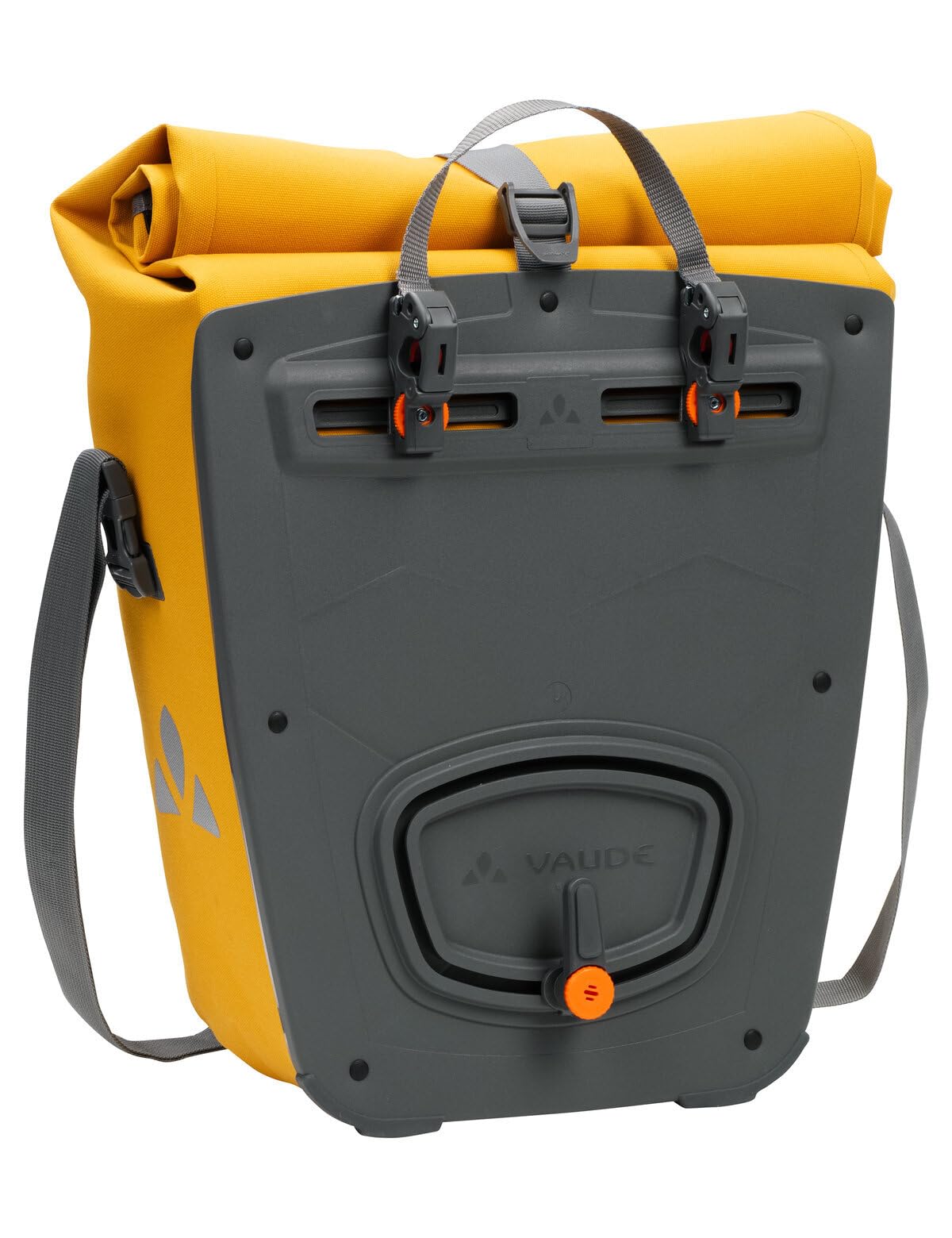 VAUDE Fahrrad Hinterradtasche Aqua Back Deluxe Single, 24 Liter, wasserdicht verschweißt, Made in Germany, Burnt Yellow, Einheitsgröße