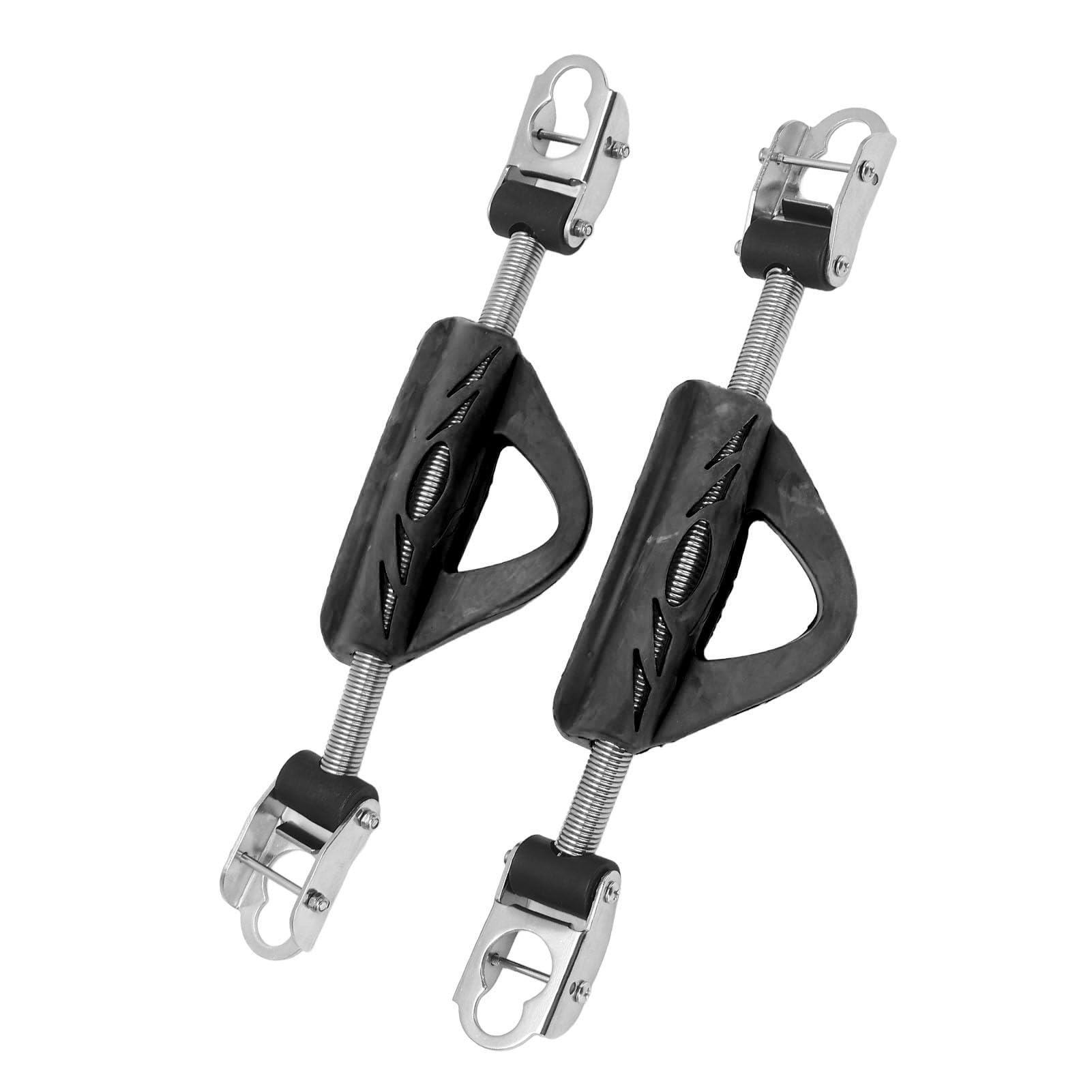 2 Correas de Resorte para Aletas de Buceo, Acero Inoxidable 316, Doble Uso, con Hebillas, para Jet Fin (OMS).