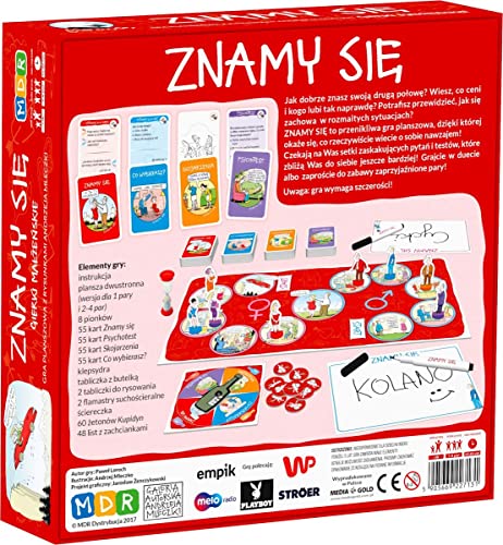 Znamy Sie Gierki Malzenskie Gra Towarzyska Imprezowa Prezent Po Polsku Polish Board Game, Red - Image 2