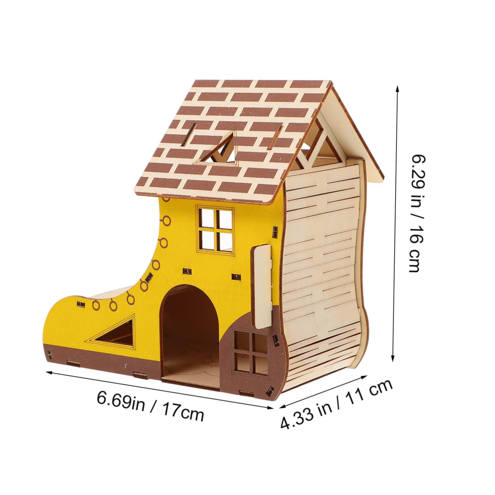 BESTonZON 1pc Hamster Villa Natural Hideout for Pets Fun and Comfortable House for Hamsters Gerbils Mice for Boredom Relief and Playtime Activities