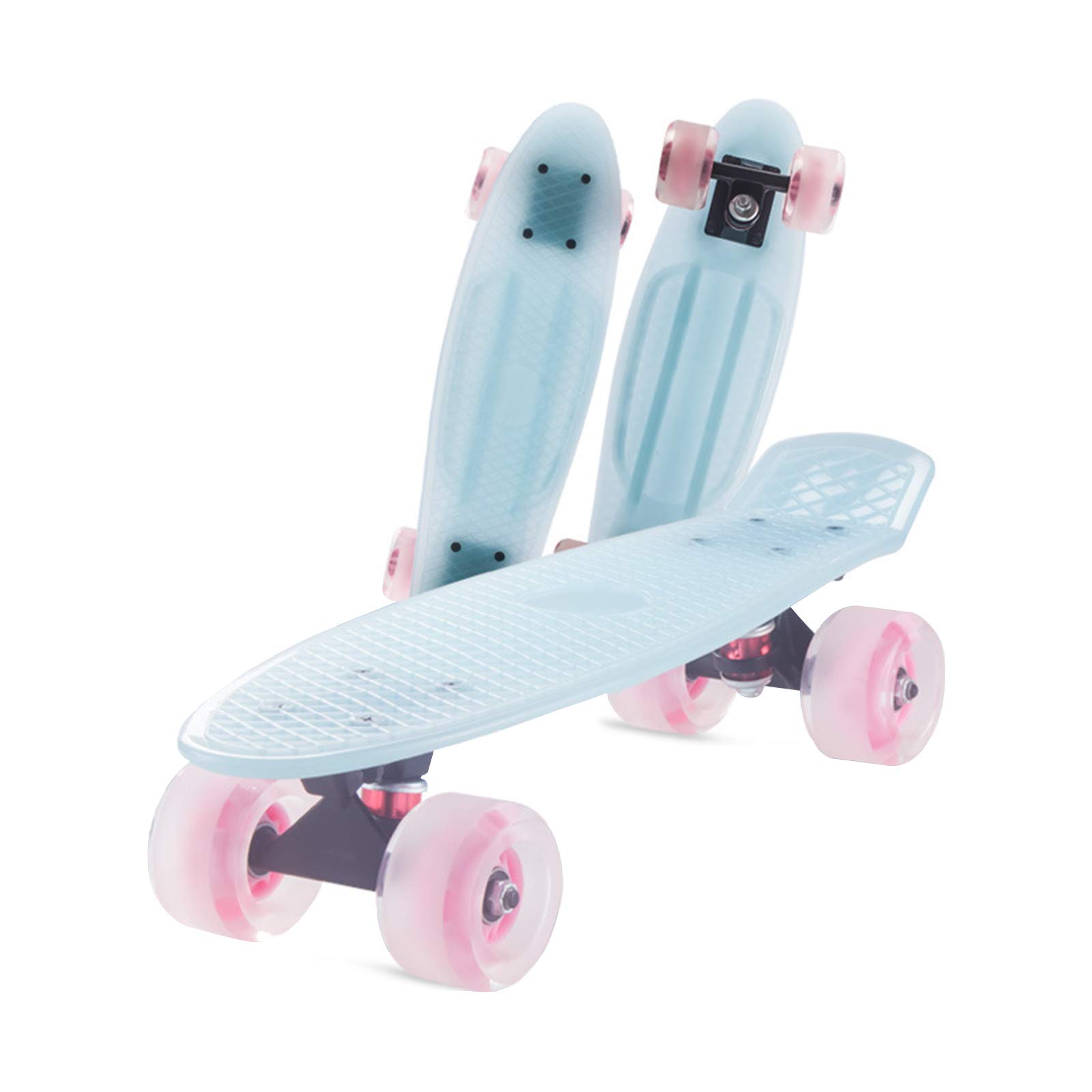 Cruiser de skate bleu pastel 22" idée cadeau pour garçon et fille