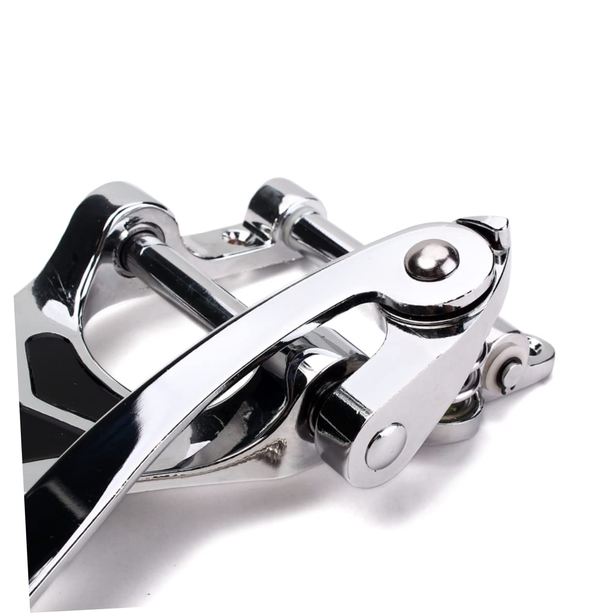 Ponte Tremolo Vibrato Ga409 per Chitarra Elettrica Argento | Set Tailpiece in Metallo, Leggero e Ben Lucidato, Ricambio per Parti Chitarra Elettrica