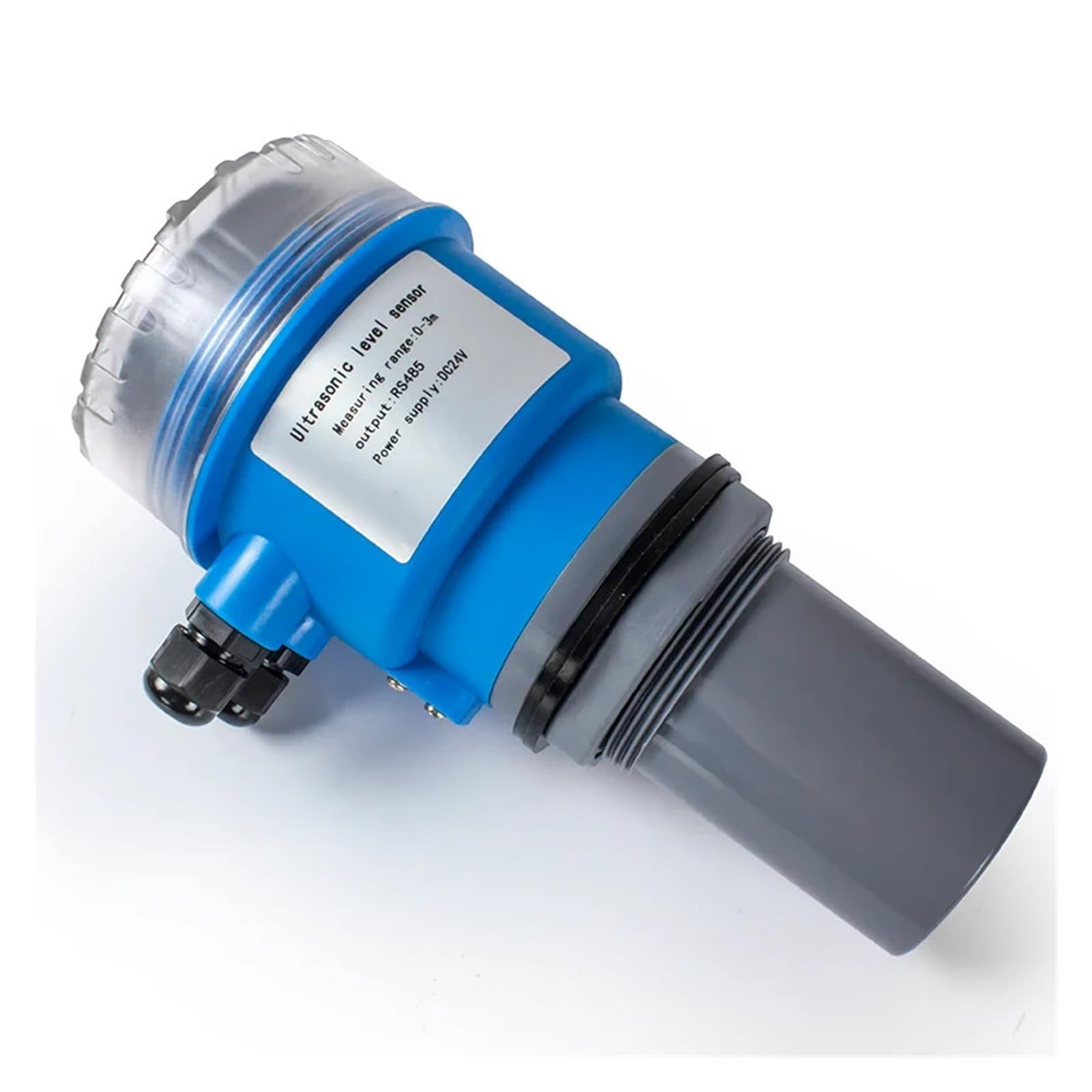 0-5 m Ultraschall-Füllstandsmesser, 4-20 mA, Wassertank-Ultraschall-Füllstandssensor, DC24 V, Ultraschall-Füllstandstransmitter (Farbe: 0-5 m Reichweite)