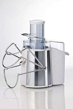 Ariete Centrika Metal Solid Juicer 0173/30-700 Watt, 75mm Wide Hopper, 1.7 Liter Pulp Hopper, 2 Stage Speed Adjustment Anti-Drip Mouth System